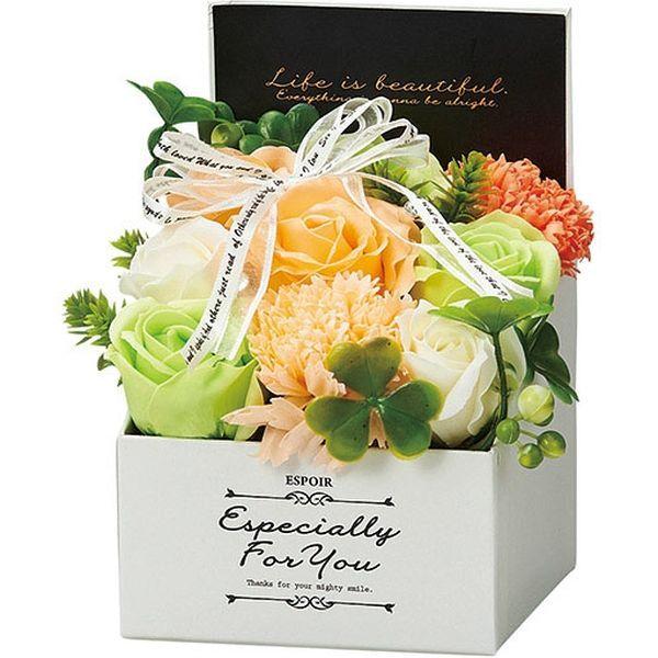 松野工業 ソープフラワー エレガントシャボンBOX S オレンジ GM-4490 1個（直送品）