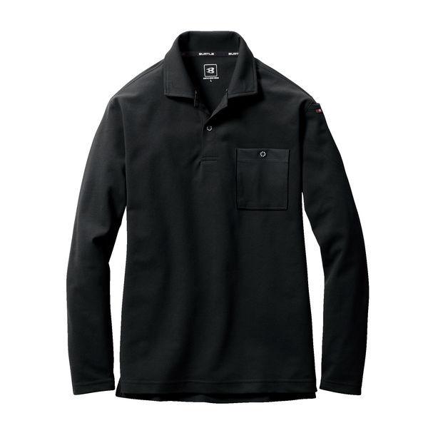 バートル 長袖ポロシャツ ブラック SS 665-35-SS（直送品）