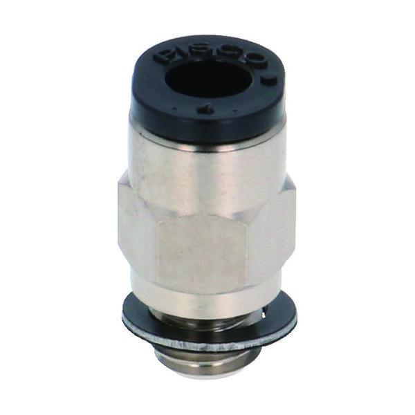 日本ピスコ ピスコ チューブフィッティング ミニストレート PC4-M6M 1個 442-6851（直送品）