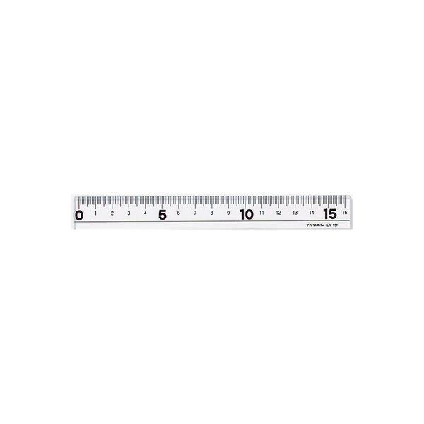 直定規 黒 LR-15NBBK 10本 西敬（直送品）