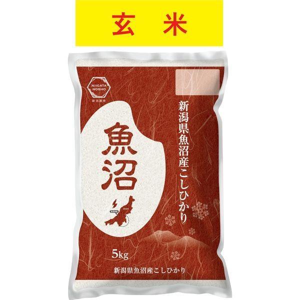 新潟農商 【玄米】新潟県魚沼産コシヒカリ 玄米5kg(5kg×1) 2802205G 1袋(5kg)（直送品）