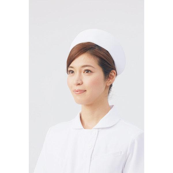 住商モンブラン 看護帽・丸型 70-161 白 フリーサイズ 医療現場向け雑貨（直送品）