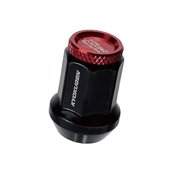 協永産業（KYO-EI） 極限 貫通ナット アルミキャップ付き M12XP1.5 16P レッド HP16KR 1セット（16個入）（直送品）