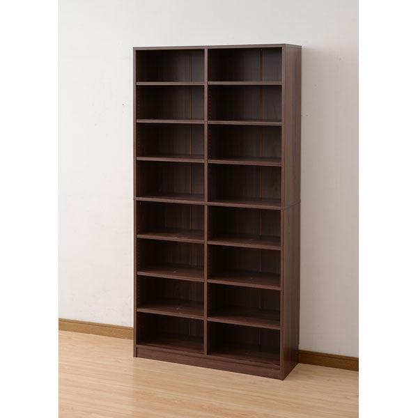 YAMAZEN　オープンラック　幅905×奥行290×高さ1840mm　ウォルナット　（直送品）