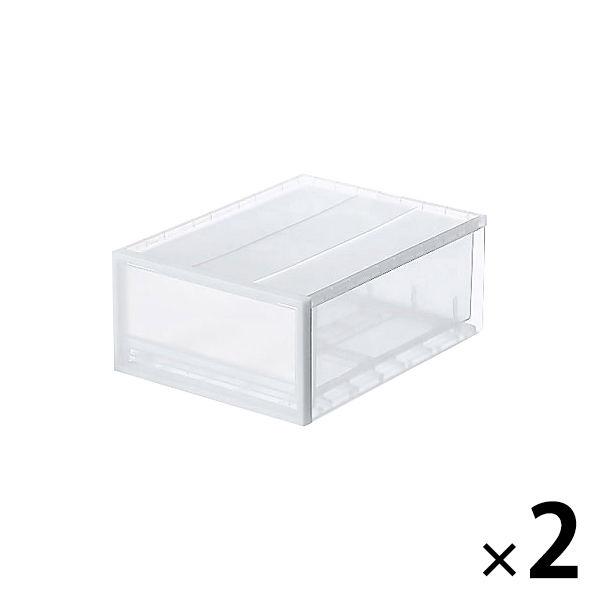 無印良品 ポリプロピレン 収納ケース 小 約幅34×奥行44.5×高さ18cm 2個 良品計画（イチオシ）