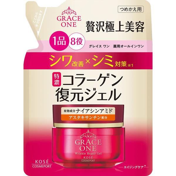 グレイス ワン　薬用リンクル　リペアジェル　つめかえ 90g エイジングケア オールインワンジェル