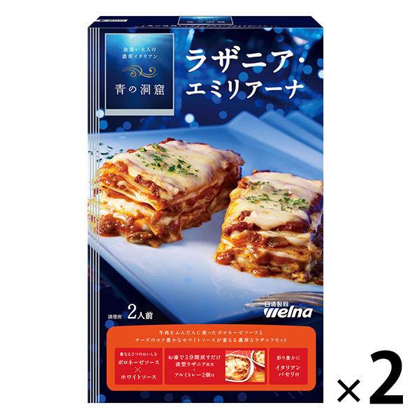 日清製粉ウェルナ 青の洞窟 ラザニア・エミリアーナ 2人前 ×2個