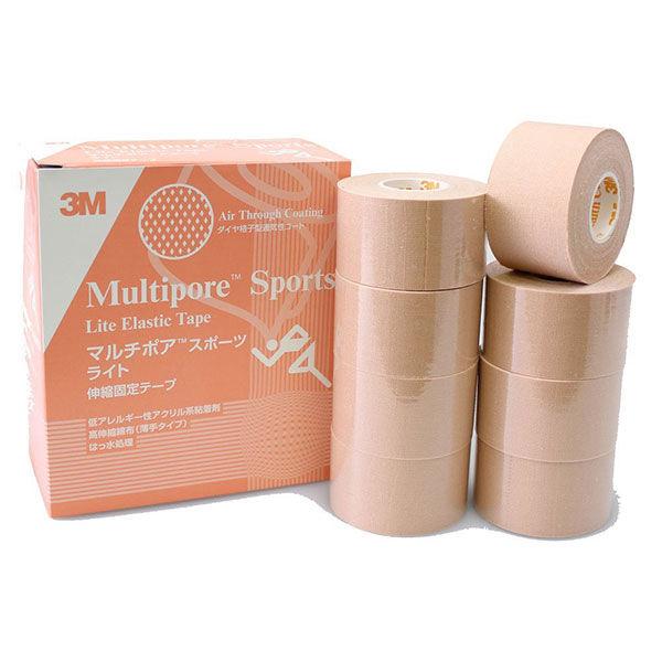 スリーエム ジャパン マルチポアTMスポーツ伸縮固定テープ ライトタイプ 37.5mm×5m 2723-37.5 1箱（8巻入）