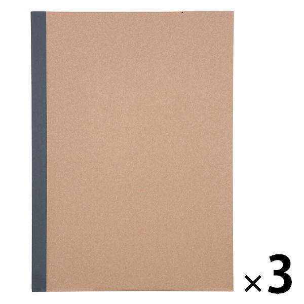 無印良品 ノート・7mm横罫 A4・A罫・30枚・糸綴じ 3冊 良品計画