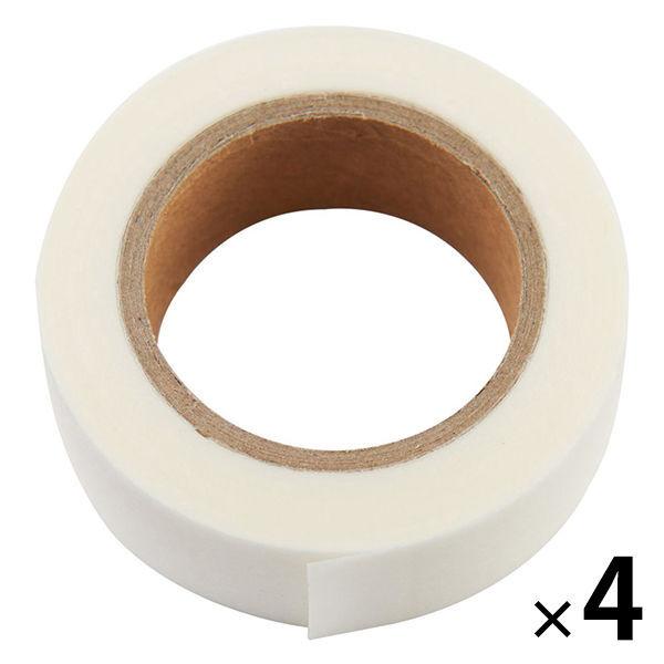 無印良品 マスキングテープ 白 テープ幅15mm 長さ10m 1セット（4個） 良品計画