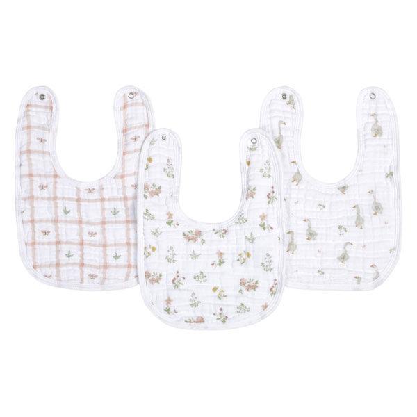 aden + anais　エイデンアンドアネイ スナップビブ カントリーフローラル 1セット（3枚入）ダッドウェイ