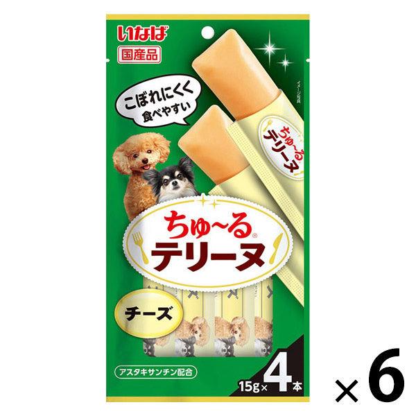 いなば ちゅーる テリーヌ チーズ 国産 (15g×4本)6袋 ちゅ〜る ドッグフード 犬用 おやつ