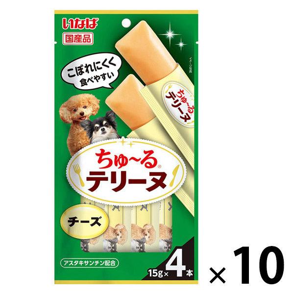 いなば ちゅーる テリーヌ チーズ 国産 (15g×4本)10袋 ちゅ〜る ドッグフード 犬用 おやつ