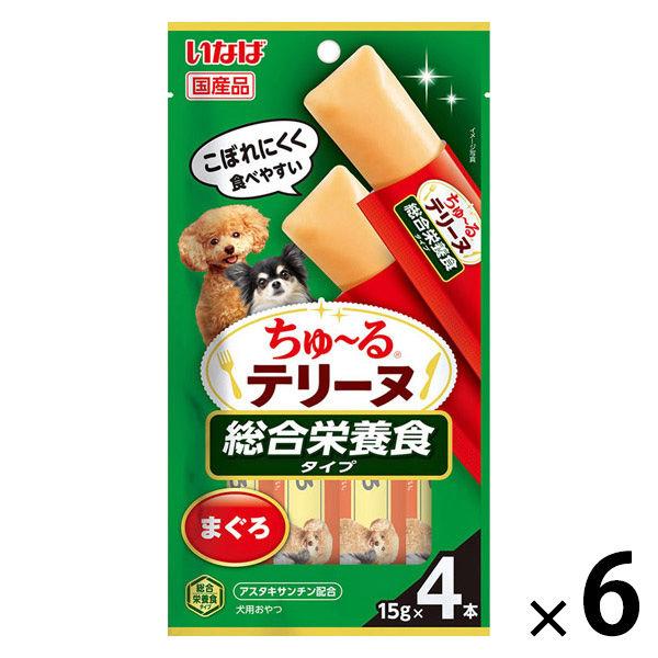 いなば ちゅーる テリーヌ 総合栄養食タイプ まぐろ 国産 (15g×4本)6袋 ちゅ〜る ドッグフード 犬用 おやつ