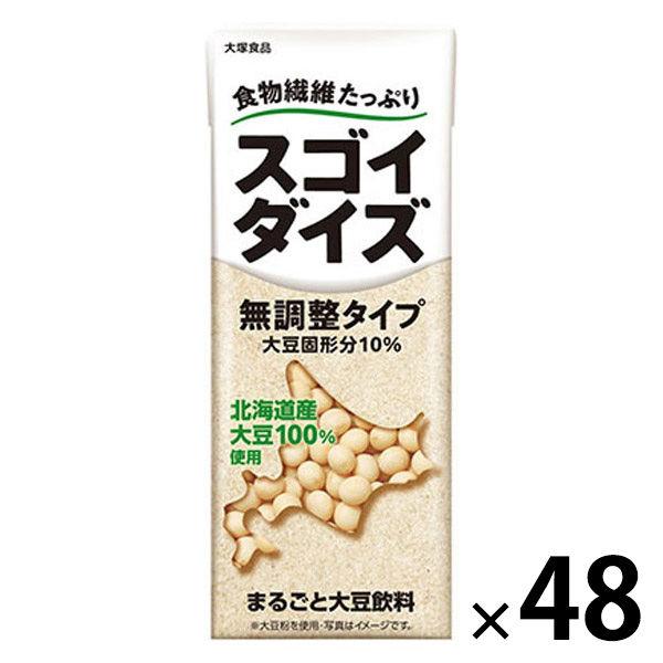 大塚食品 スゴイダイズ 無調整タイプ 200ml 1セット（48本）
