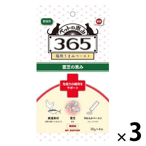 ペットの恵み365 猫用 うまみペースト 免疫力の維持をサポート 国産（10gx4本）3袋 新東亜交易 キャットフード