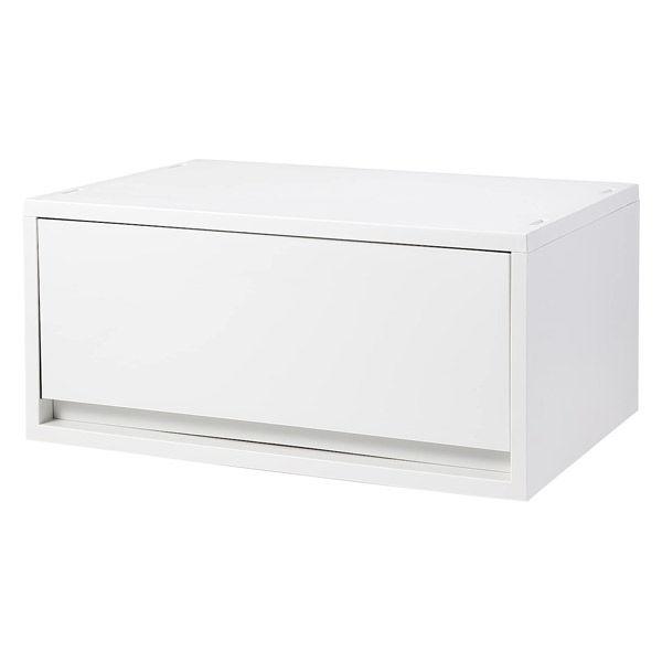 無印良品 再生ポリプロピレン入り 小物収納ケース ワイド 大 ホワイトグレー 約幅３７×奥行２６×高さ１７．５ｃｍ 良品計画