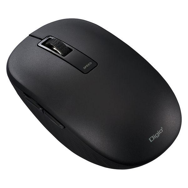 ナカバヤシ Bluetooth 静音5ボタンBlueLEDマウス/ブラック MUS-BKF219BK 1個