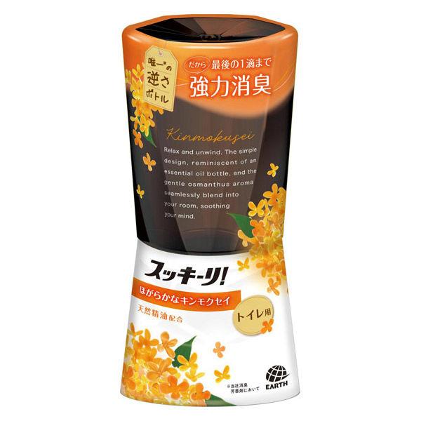 スッキーリ！ トイレ用 消臭剤 芳香剤 置き型 ほがらかなキンモクセイ 400mL 1個 アース製