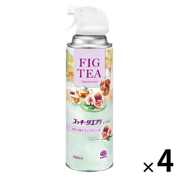 スッキーリエア！ トイレ用 消臭スプレー 消臭芳香剤 秋めく森でフィグティーを 350mL 1セット（1本×4） アース製薬