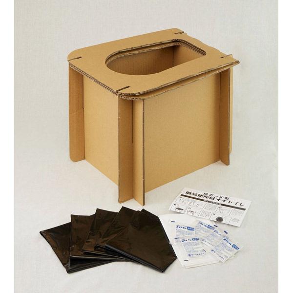 和弘プラスチック工業 段ボール製 簡易便座付オイトイレ WPB-DBT-OT5 1個
