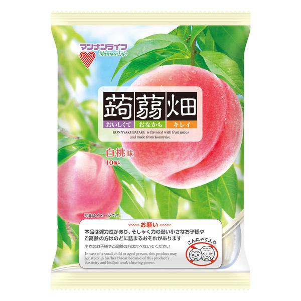 マンナンライフ 蒟蒻ゼリー 個包装 蒟蒻畑 白桃味 1個