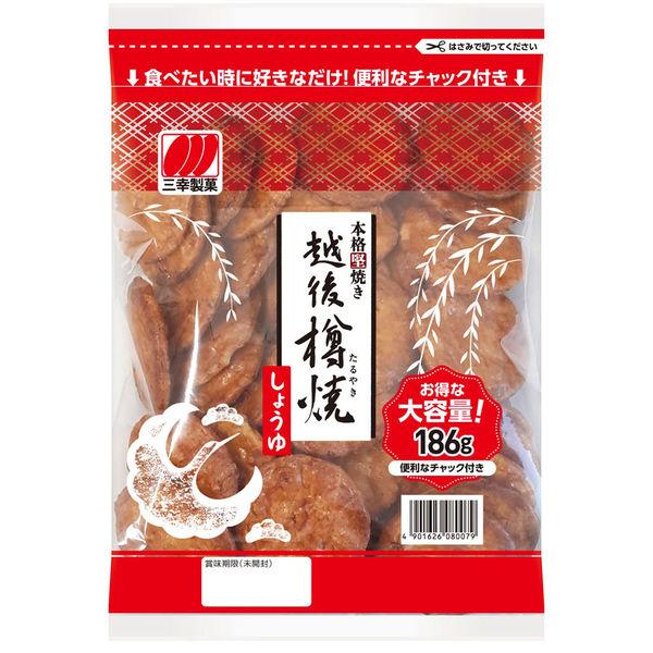 せんべい 煎餅 おかき チャック付 越後樽焼しょうゆ 大容量  1個