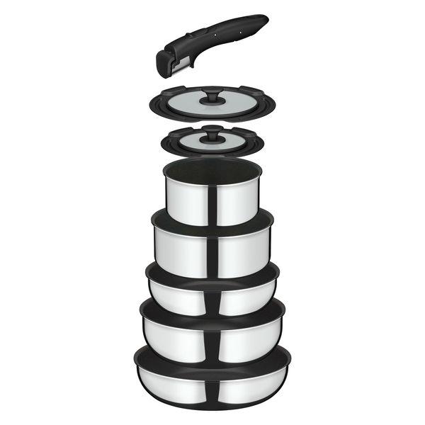 サーモス 取っ手のとれるフライパン8点セット IH/ガス火対応 ステンレス KSF-8A S 1個 フッ素化合物不使用