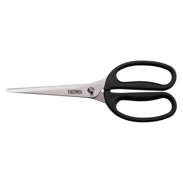 サーモス キッチンバサミ ブラック ストレート KK-HS001 BK1個 食洗機対応 分解式