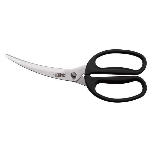 サーモス キッチンバサミ ブラック カーブ KK-HC001 BK1個 食洗機対応 分解式