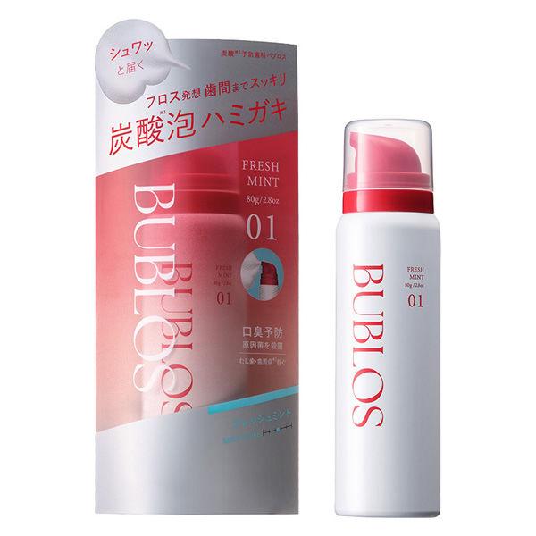 （セール）歯磨き粉 バブロス 炭酸泡ハミガキ フレッシュミント 80g I-ne