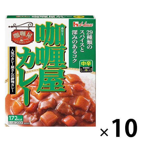 ハウス食品　カリー屋カレー　中辛　200g　1セット（10個）　640円 など【LOHACO・ロハコ】3,300円以上送料無料