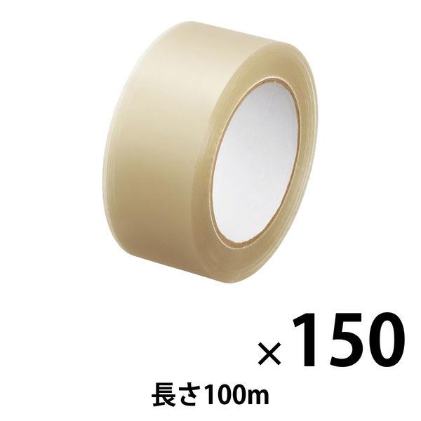 現場のチカラ 音の静かなOPPテープ 0.05mm厚 幅48mm×長さ100m 透明 アスクル 1セット（150巻入） オリジナル