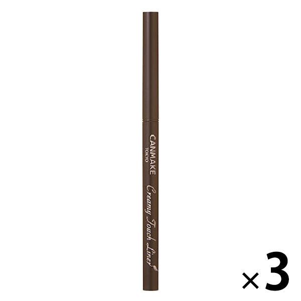 CANMAKE（キャンメイク） クリーミータッチライナー　02 ミディアムブラウン 井田ラボラトリーズ ×3個（イチオシ）