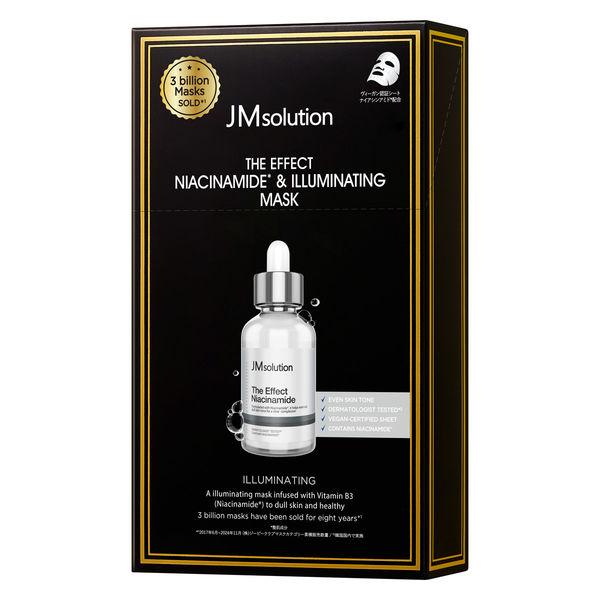 ナイアシンアミド＆イルミネイティングマスク10枚入　Jmsolution　ザ・エフェクト　フェイスパック