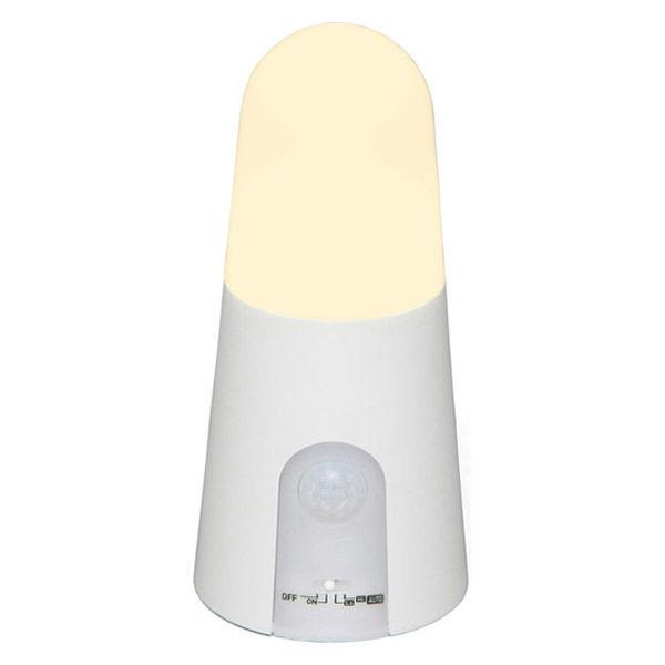 アイリスオーヤマ 乾電池式LEDセンサーライト スタンドタイプ 電球色 BSL40SL-WV2(522484) 1個