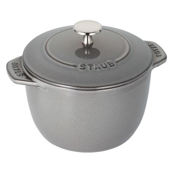 LOHACO - ストウブ Staub ラ ココット de GOHAN M グレー 16cm 1個 