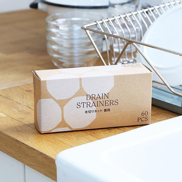 （限定）水切りネット ストッキングタイプ 兼用型 深型排水口・三角コーナー用 1箱（60枚入） オリジナル