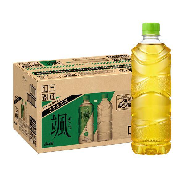 アサヒ飲料 アサヒ 颯 ラベルレスボトル 620ml 1箱（24本入）