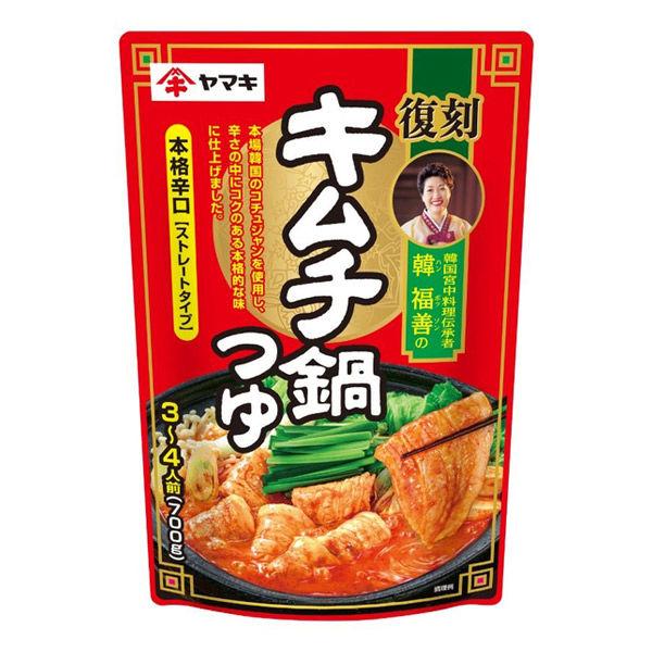 韓福善のキムチ鍋つゆ 700g 1個 ヤマキ 鍋の素