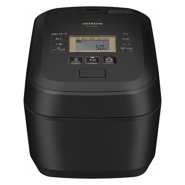 日立 炊飯器 RZ-V100FM K フロストブラック 5.5合 圧力＆スチームIHタイプ 日本製 蒸気カット 八代目儀兵衛監修