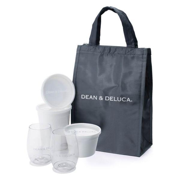 【数量限定・ギフト】 DEAN ＆ DELUCA ピクニック クーラーバッグ+フードコンテナS・M・L+ワインカップ セット