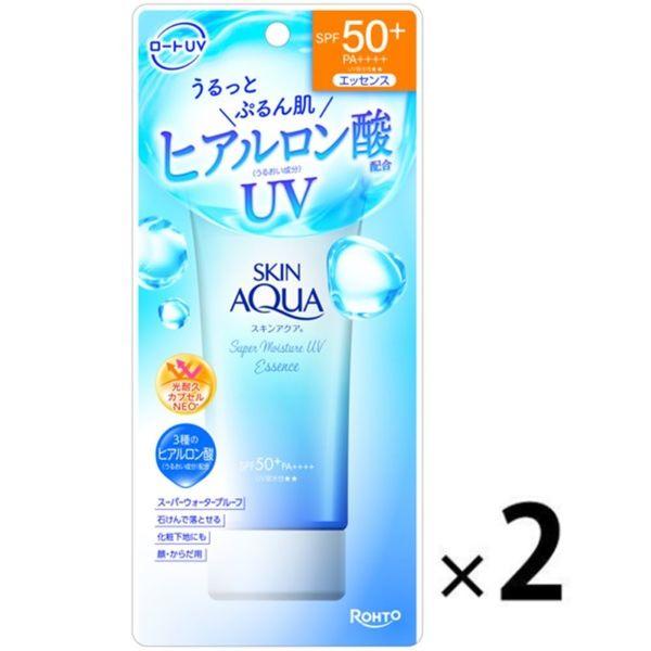 スキンアクアスーパーモイスチャーエッセンス SPF50+・PA++++ 80g×2 ロート製薬