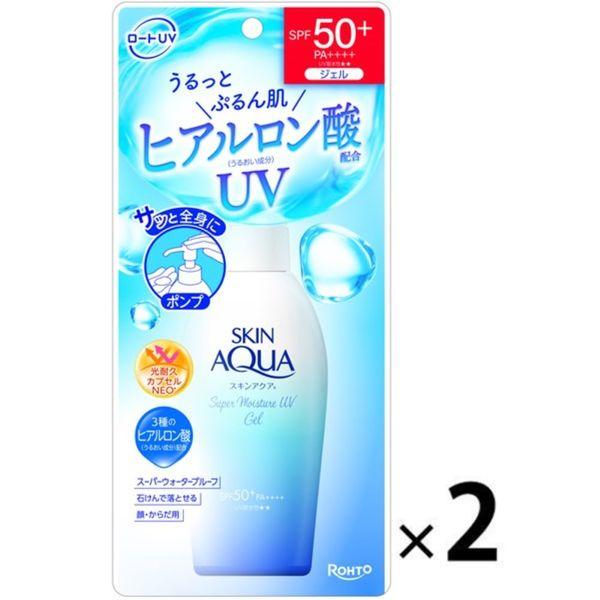 スキンアクアスーパーモイスチャージェル ポンプ SPF50+・PA++++ 140g×2 ロート製薬