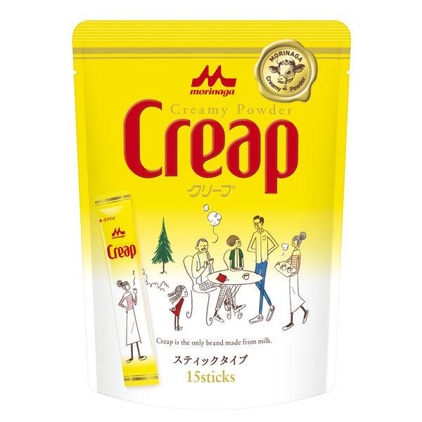 森永乳業 クリープスティック 1袋（15本入）クリーミーパウダー コーヒーミルク スティックタイプ