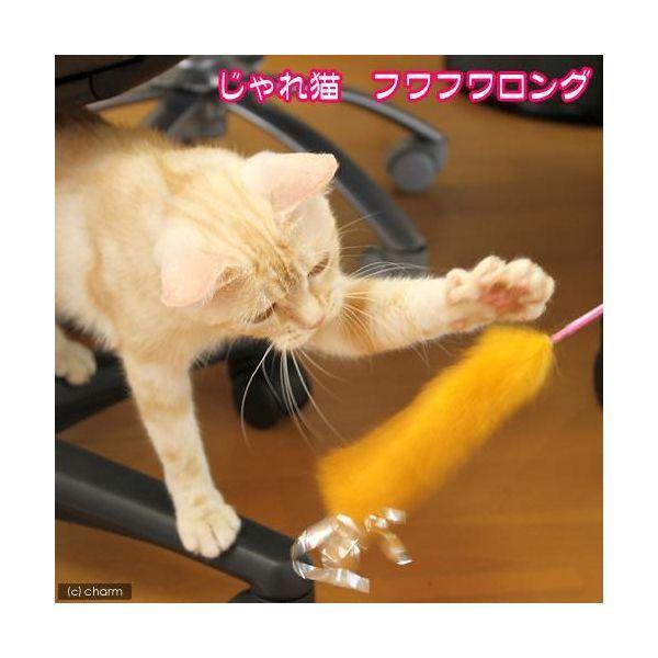 じゃれ猫 フワフワロング（色おまかせ） 猫じゃらし 猫用おもちゃ ドギーマンハヤシ 【コミュニケーション玩具】
