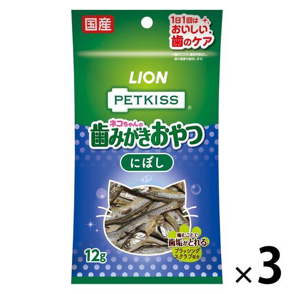 ペットキッス にぼし 国産 36g（12g×3袋）キャットフード おやつ オーラルケア