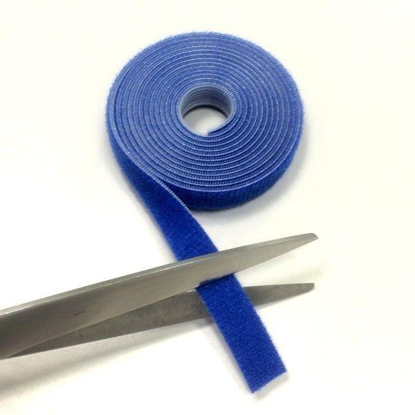 クラレトレーディング　マジックテープ　幅10mm×長さ1.5m　青　1巻