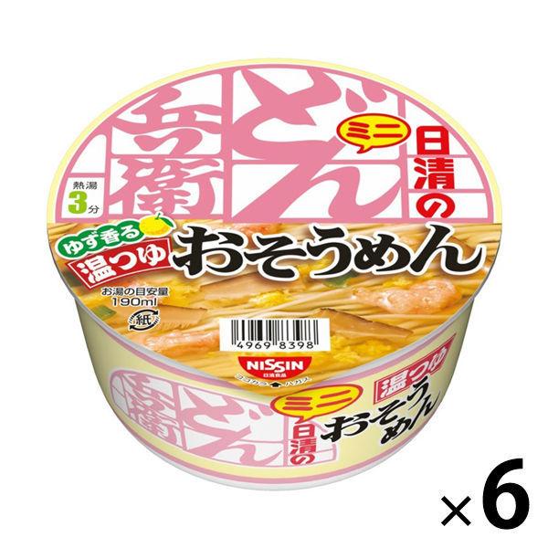 日清食品 日清のどん兵衛 温つゆおそうめんミニ カップ麺ミニ 素麺 6個