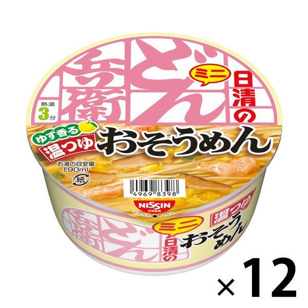 日清食品 日清のどん兵衛 温つゆおそうめんミニ カップ麺ミニ 素麺 12個